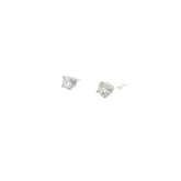 14k White Gold .69ct H VS2 Round Diamond Stud Earring